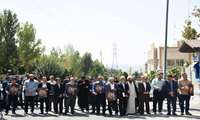 برگزاری آئین اهتزاز پرچم جمهوری اسلامی ایران در دانشگاه علوم پزشکی البرز